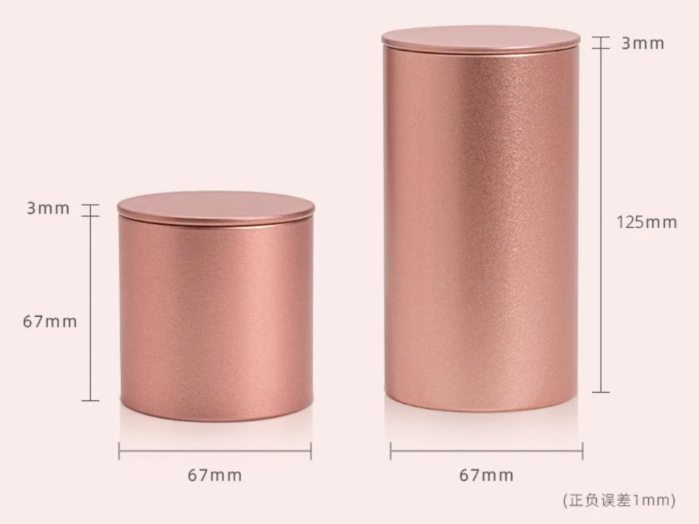 High Quality Low Price Round Tea Tin Can Metal Airtight Tea Tin Box with Flush Appearance