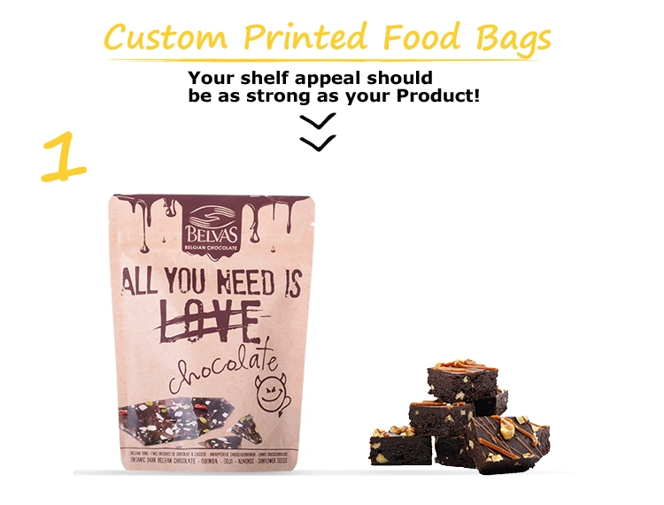 Custom Sized Plastic Free Compostable Childproof Mylar Bags