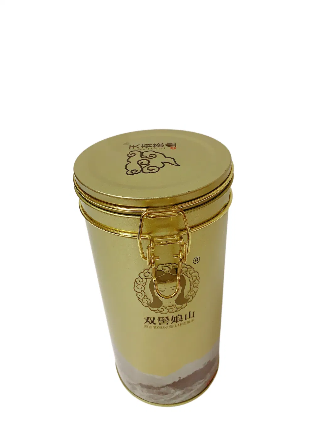 Hot Sale Air Tight Printed Round Tin Box with Airtight Lid Gift Packaging Coffee Tea Metal Tin Box