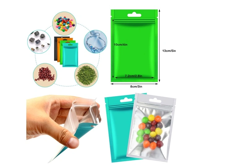 Custom Plastic Childproof Cigarette Weed Leaves Packaging Bag with Ziplock