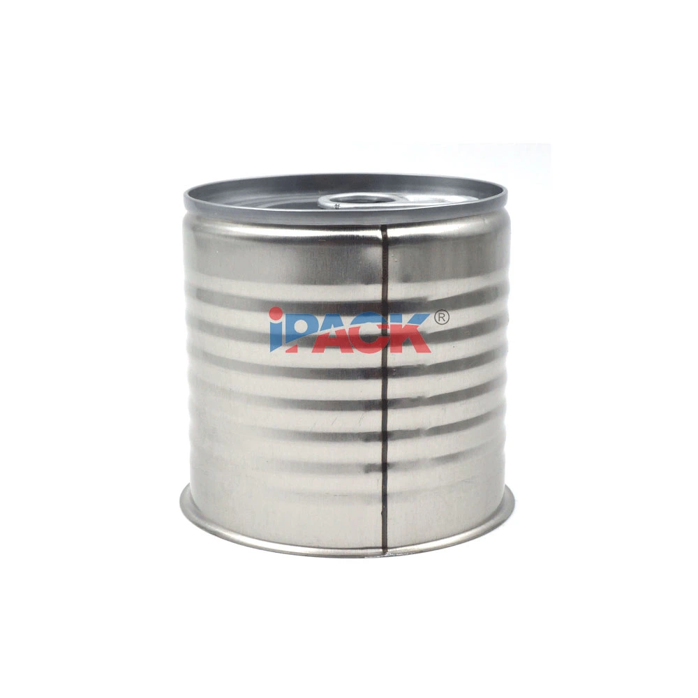668# Hot Sale Plain Sheet Small Size Metal Tin Can with Easy Open Lid