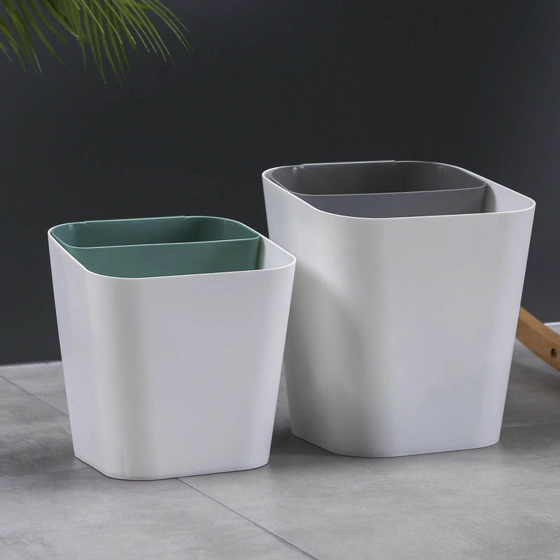 Nordic Creative Small Trash Can Household Bedroom Bathroom Dry and Wet Separation Classification Trash Can