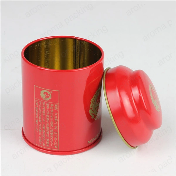 Tin Box Manufacturer Red Tin Box Empty Tea Container
