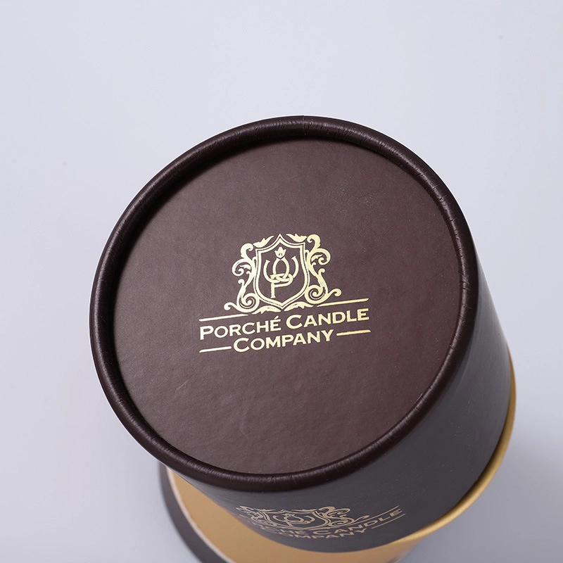 Custom Kraft Paper Coated Aluminum Foil Gift Box Round Tube Packaging (food container packing)