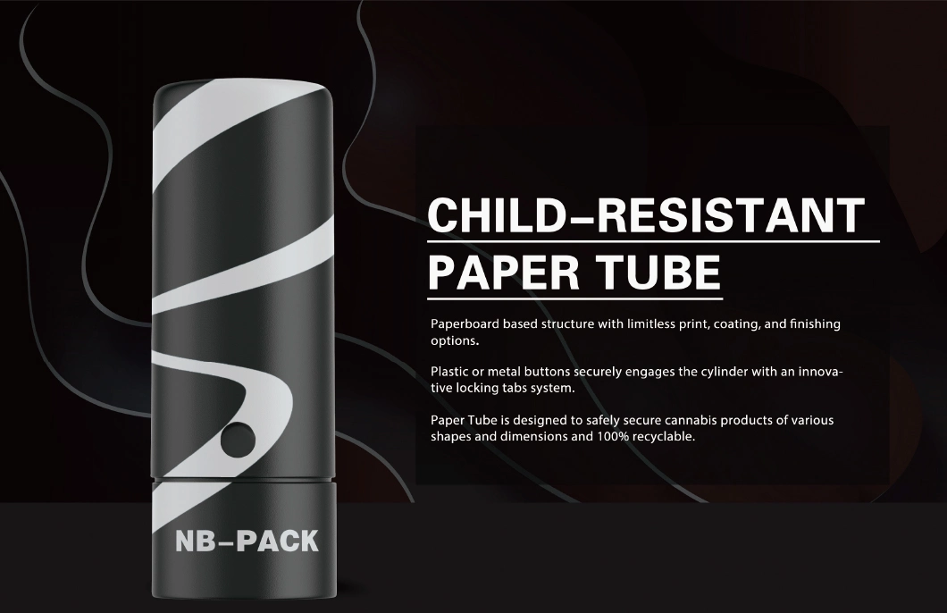 Nb-Pack Manufacturer Custom Round Sealing Lip Balm Child Resistant Childproof Paper Tube