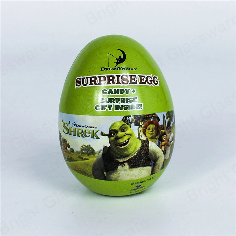Easter Christmas Gift Egg Shape Candy Chocolate Tin Box