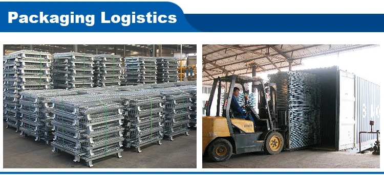 High Quality Warehouse Roll Mesh Small Steel Cage Galvanized Folding Metal Wire Mesh Storage Containers