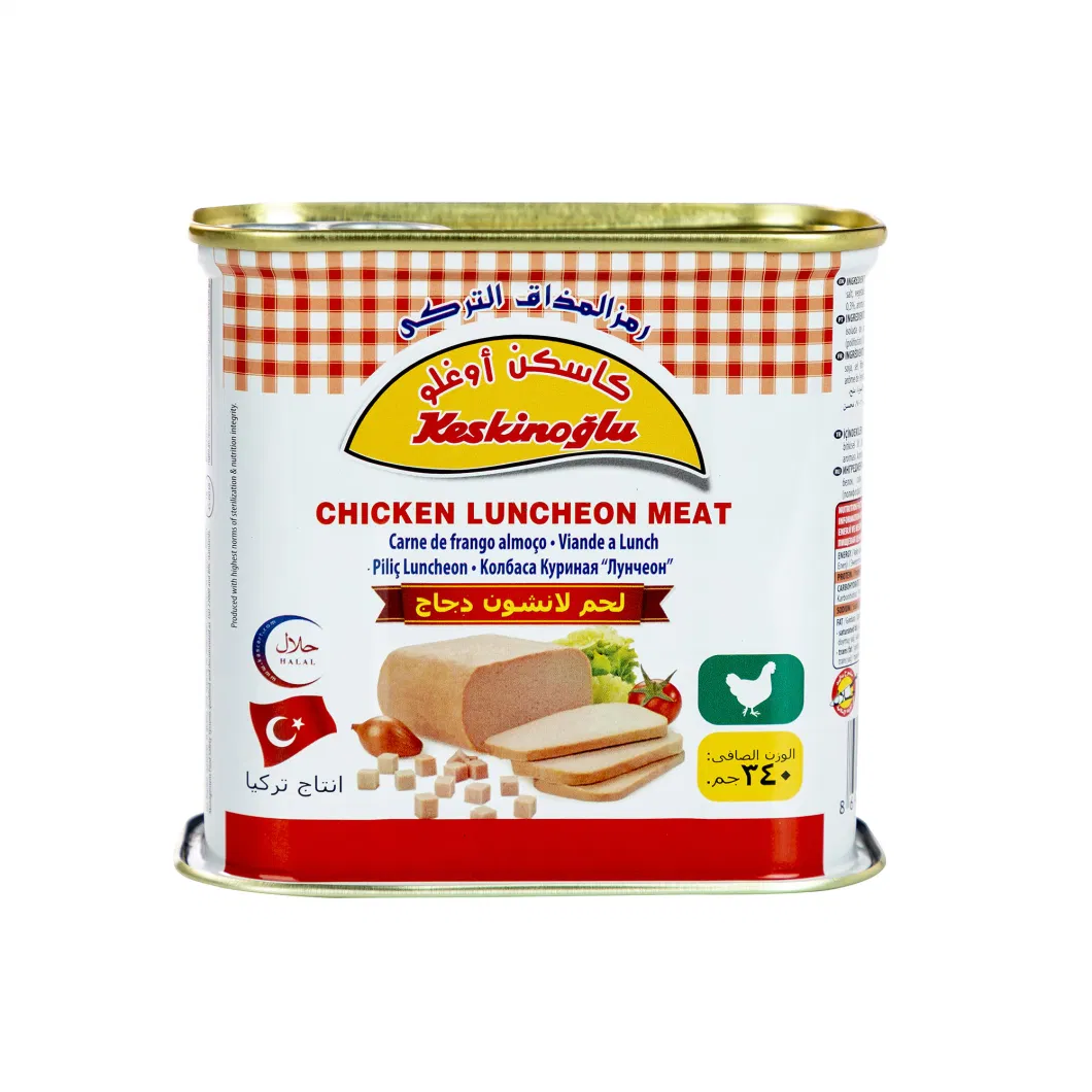 Wholesale Empty Rectangular Tin Box Food Can for Luncheon Meat