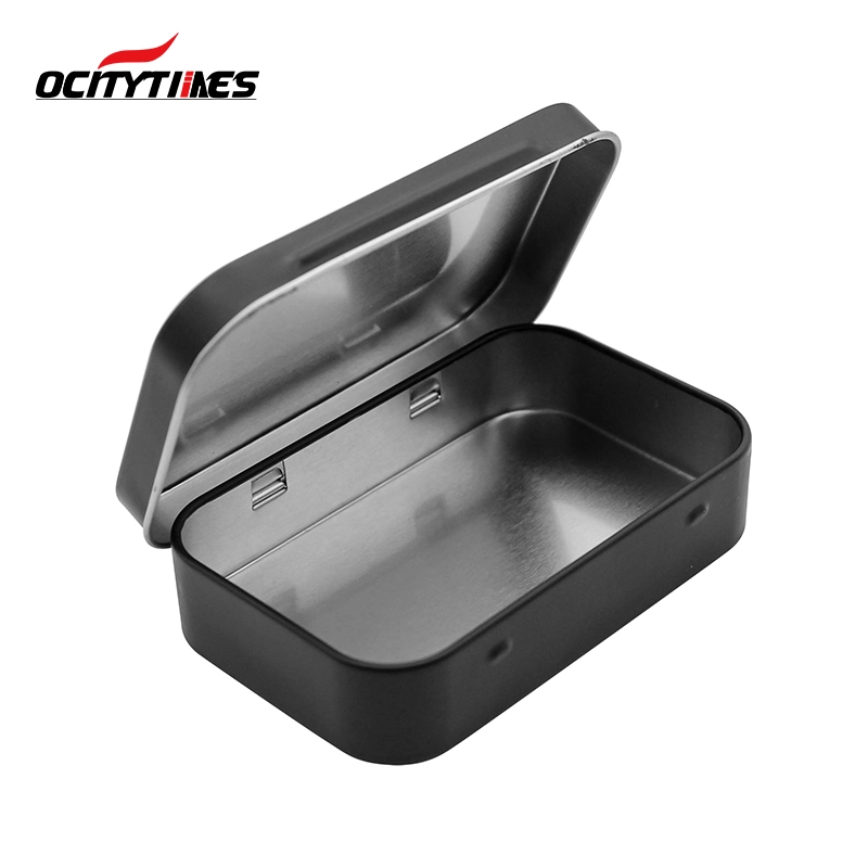Custom Empty Flat Slide Tin Containers Lip Balm Solid Cologne Cosmetics Candy Metal Tins Box Sliding Lid Tin Case for Sale