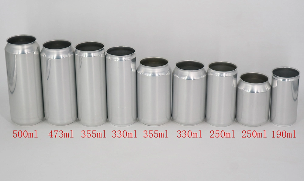 180ml 250ml 330ml 350ml 500ml 12oz 16oz Empty Blank Custom Beverage Printed Aluminum Beer Cans for Sale