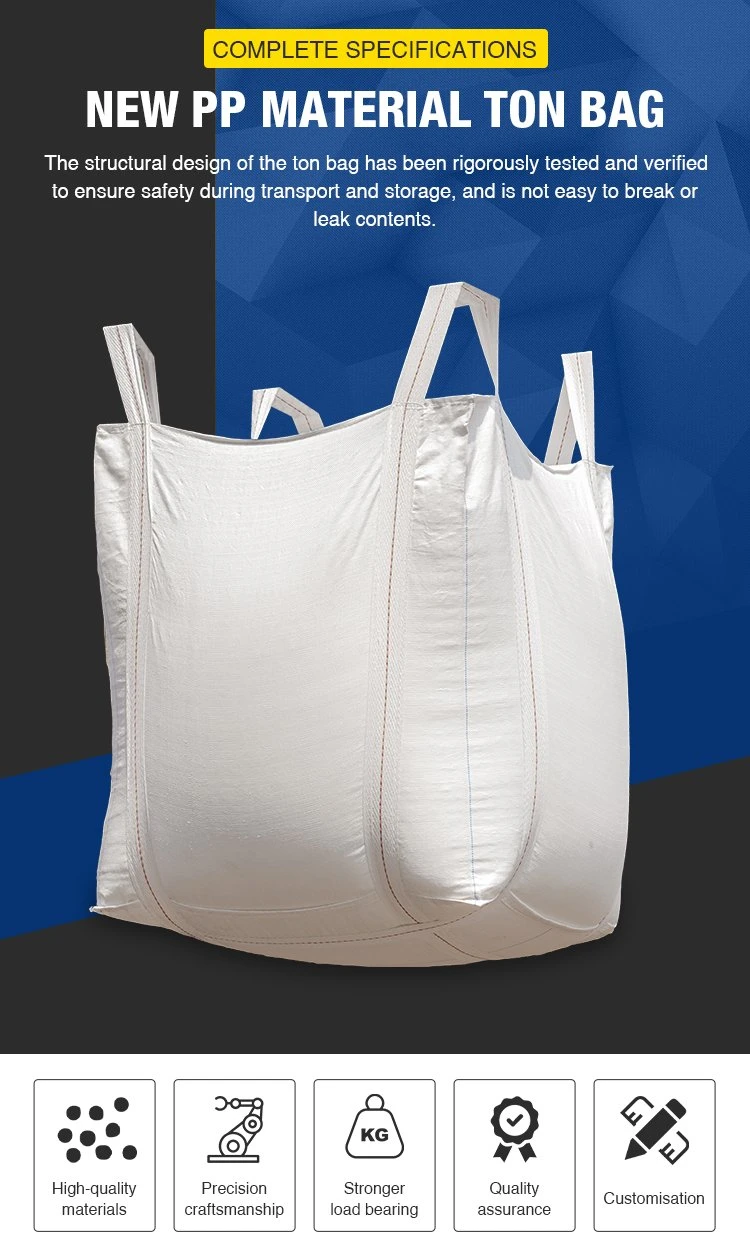 PP Jumbo Bag Big Storage Bag 1 Ton Sacks Recycling Bulk Packaging Big Bag