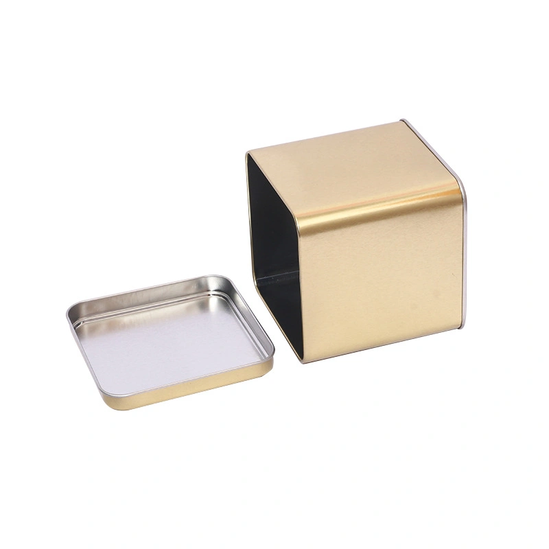 Tea Gift Tin Square Small Coffee Biscuit Sealed Tin Sugar Moon Cake Tin Jars Box