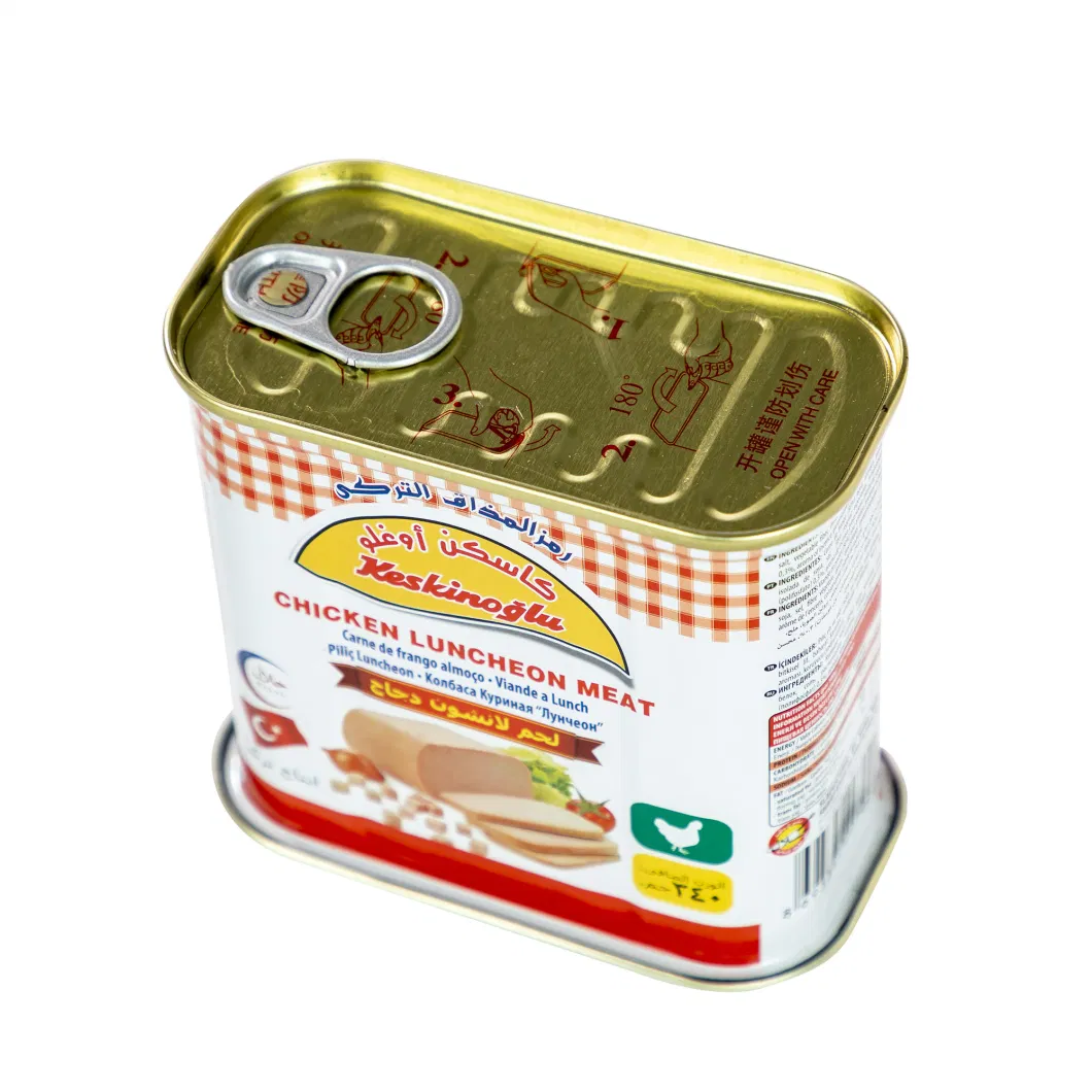 Wholesale Empty Rectangular Tin Box Food Can for Luncheon Meat