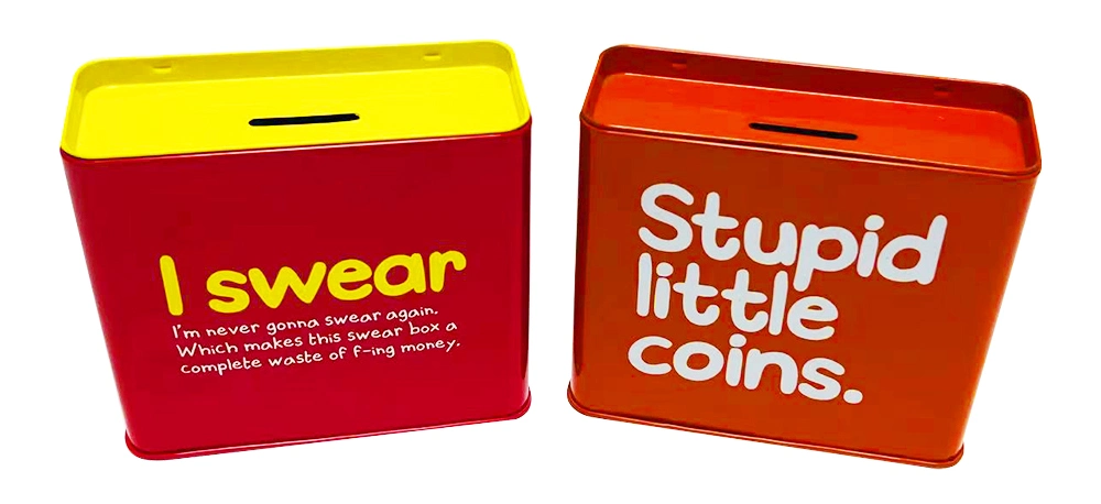 Factory Custom Collectibles Small Tin Can Money Box Metal Square Piggy Bank Tin Plate Money Saving Tin Box for Child