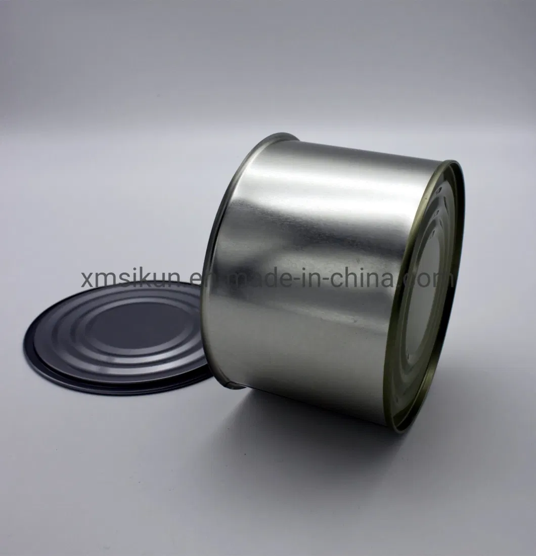 Hot Selling Food Grade 950# Metal Round Tin Can with Easy Open Lid for Metal Canned Packaging