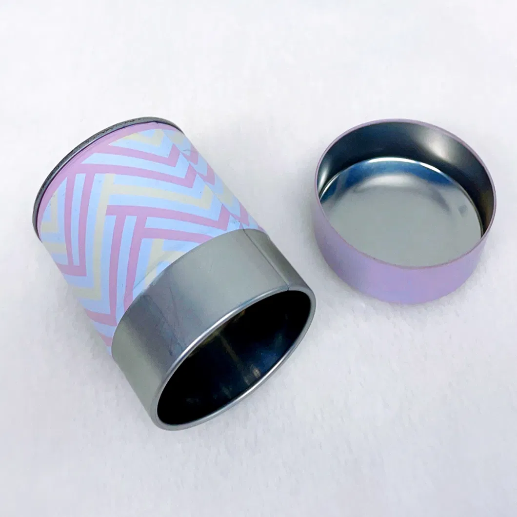 Mini Round Tinplate Sealed Moisture-Proof Tin Box Packing