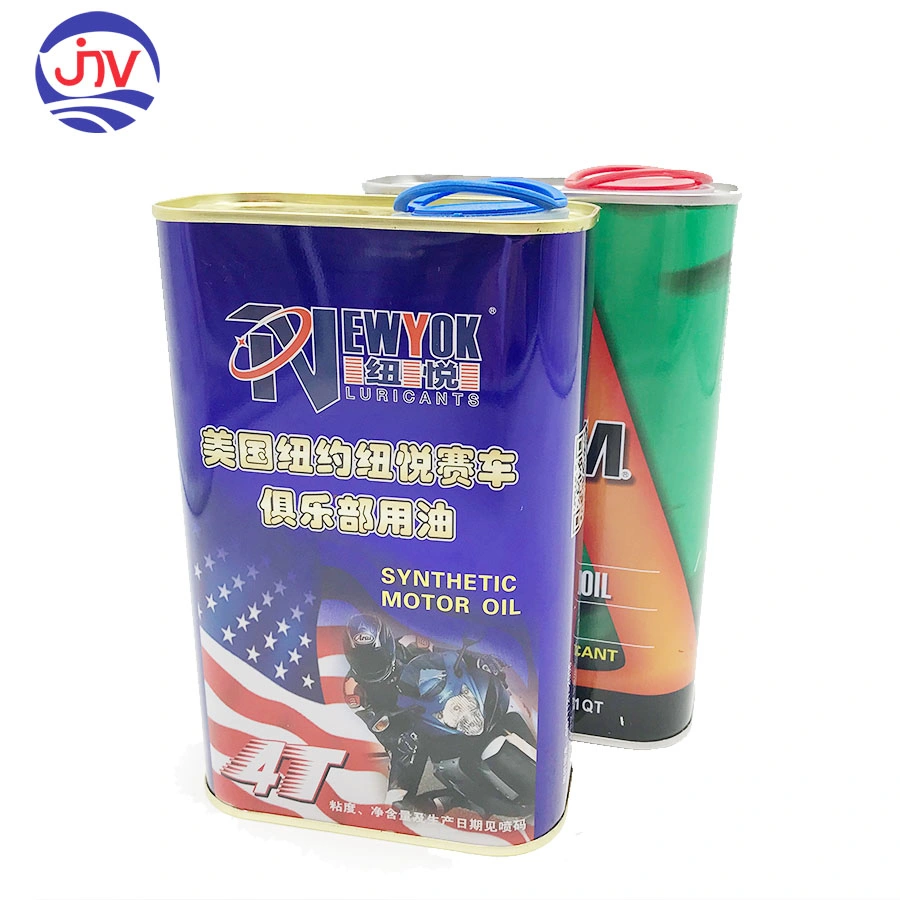 OEM Printing Rectangular Metal Tin Can with Plastic Lid