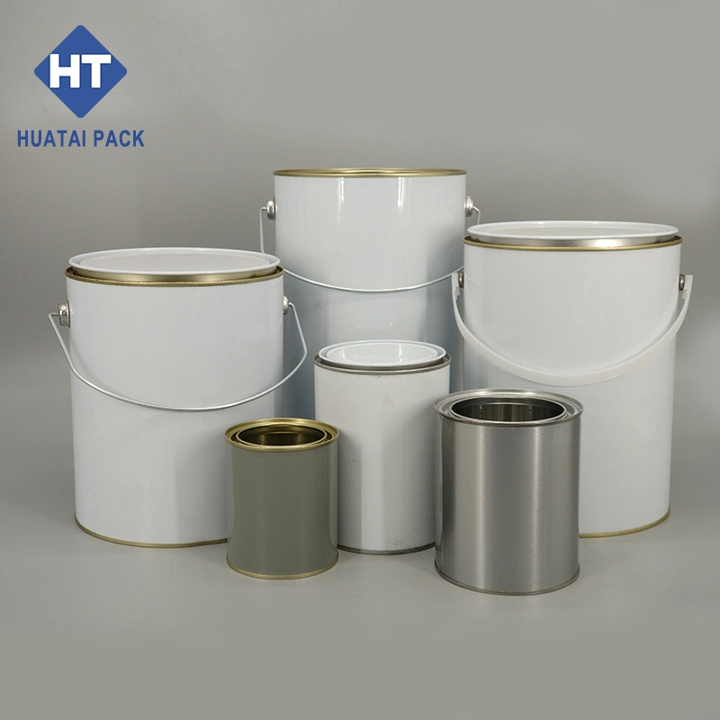 Wholesale 0.1L-4L Small Sizes Round Metal Empty Tin Cans for Paint Can with Lever Pry Lid