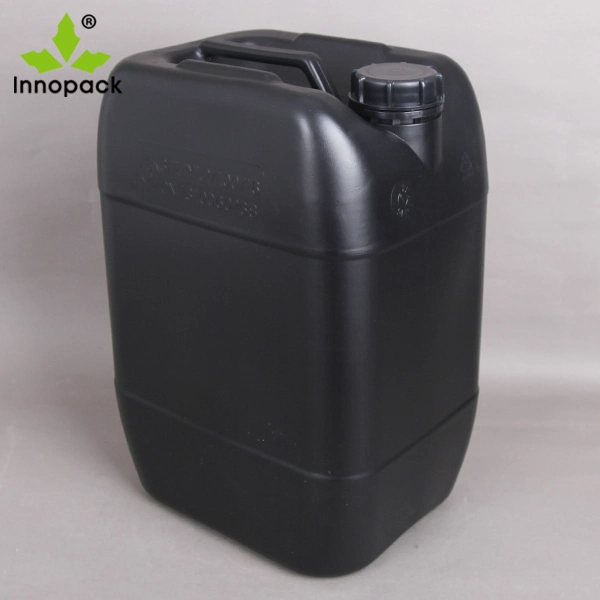 Black 20L Jerry Can with Airtight Screw Cap