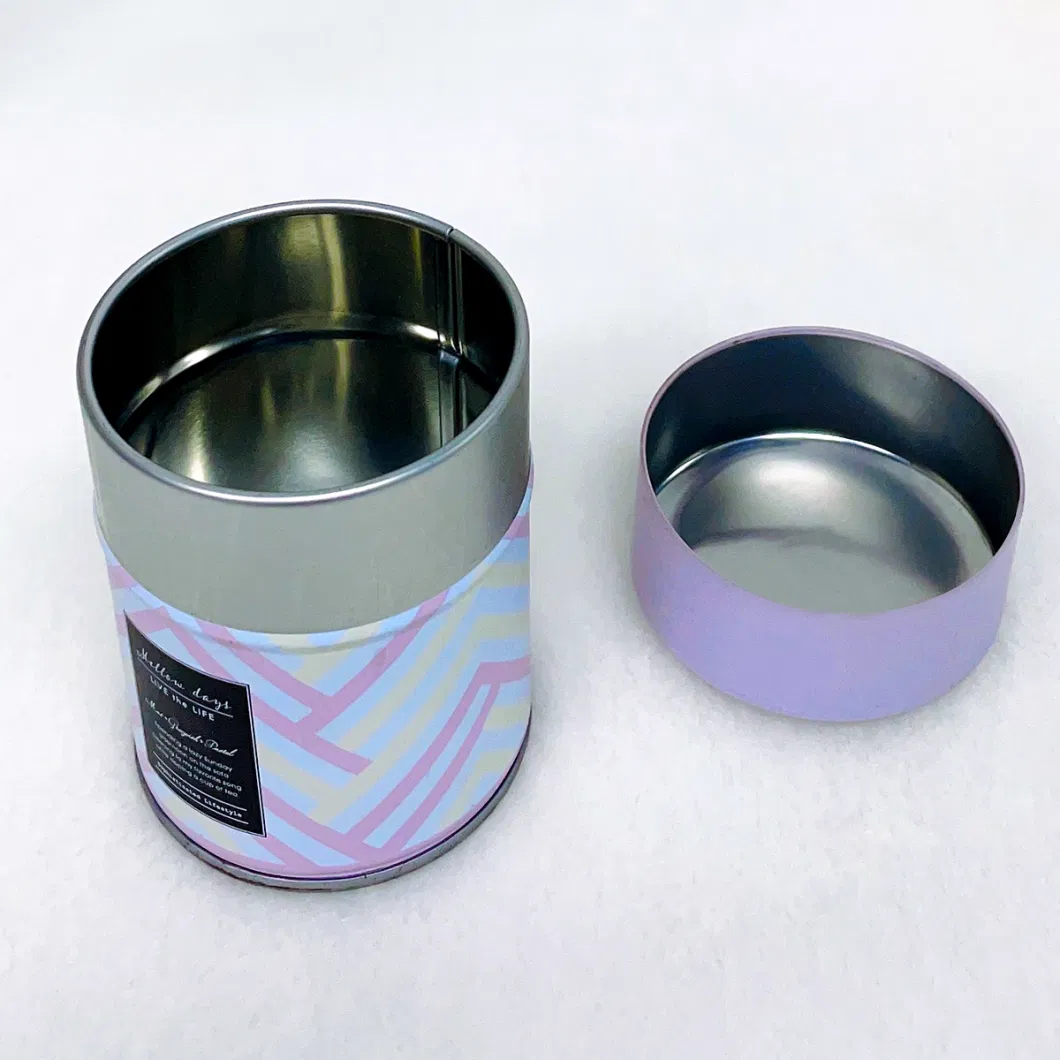 Mini Round Tinplate Sealed Moisture-Proof Tin Box Packing