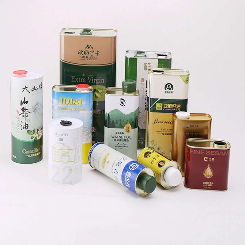 Wholesale 1LTR Metal Tin Can Packaging for Olive Oil