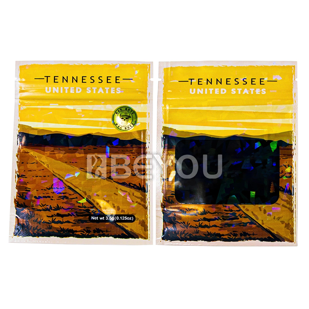 Standing Mylar Bag Herb Flowers Tobacco Sealed Packaging Aluminum Foil OPP Pouches Customize