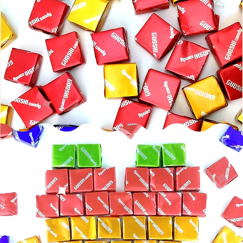 Delicious Square Shape Confectionery High Quality Soft Caramel Gummy Milk Candies