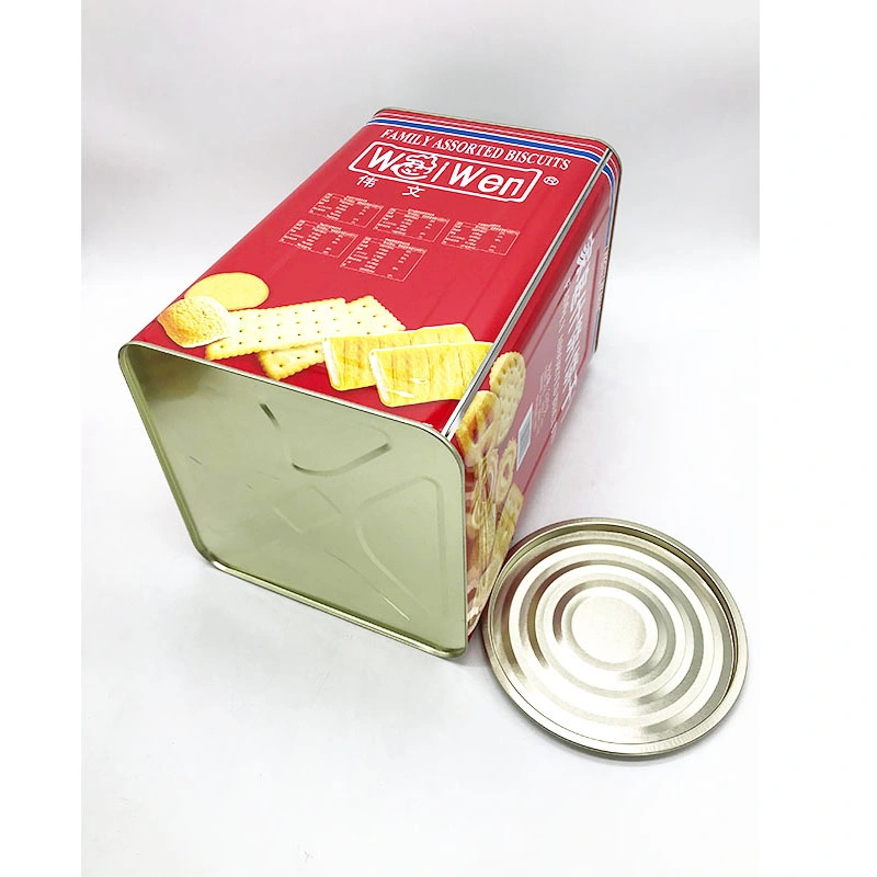 Big Tin Container Packaging Biscuit Danish Cookies Boxes