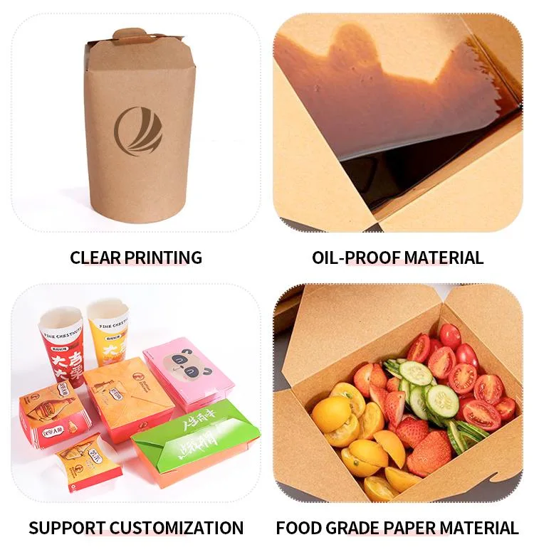 Customized Paper Boated Box for Korean Style Fried Chicken Takeout Packaging