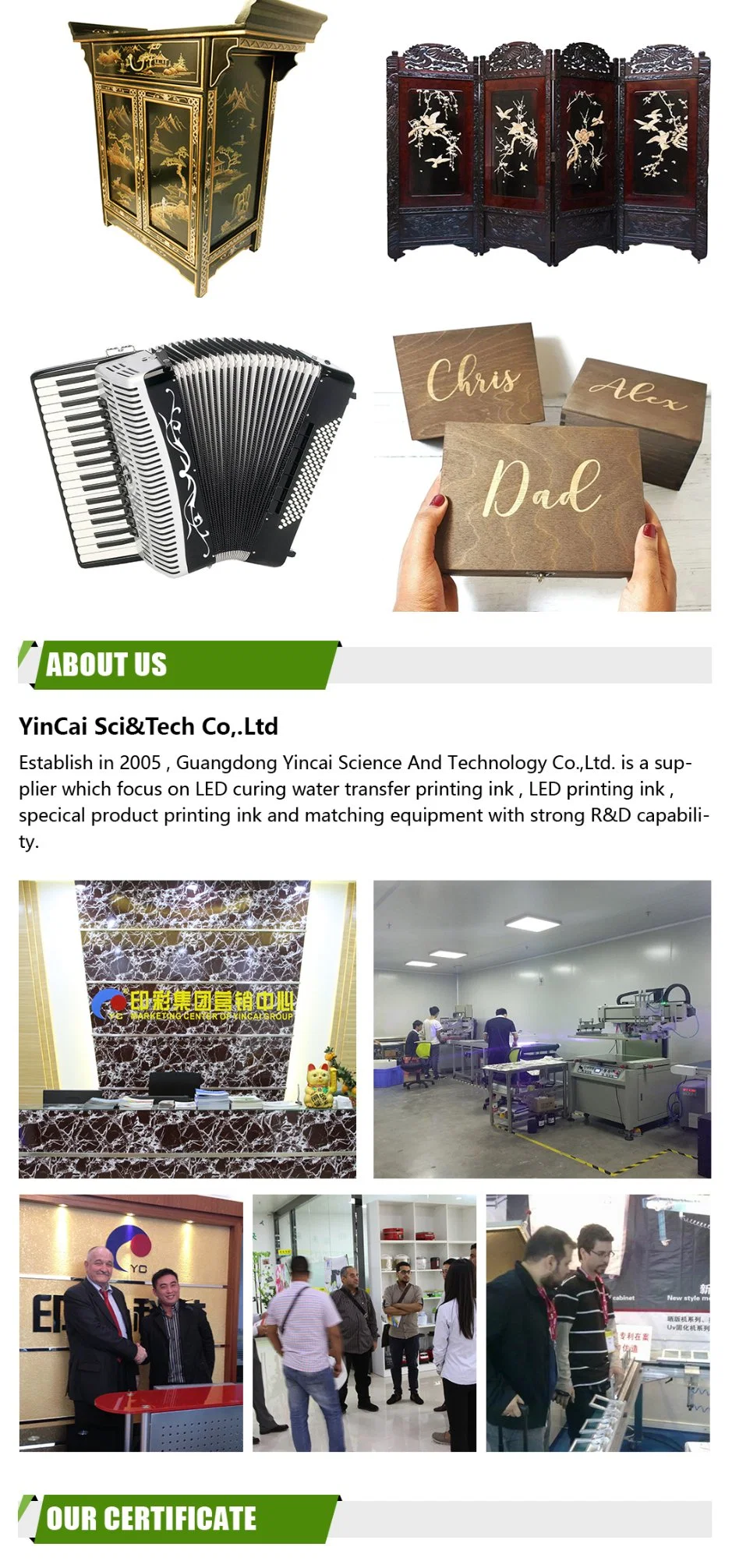 Foshan Yincai Factory Supplies Best Selling Hot Stamping Paper That Can Be Used for Direct Printing or Water Transfer Printing