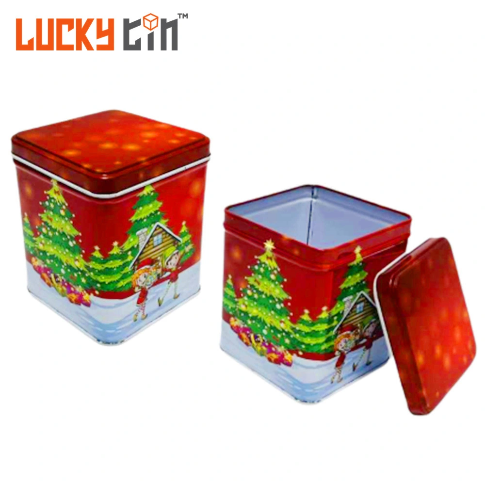 Wholesale Custom Tea Packaging Tin Box Square Tin Box for Tea