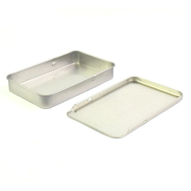 Child Resistant Tin Box Cr Metal Box Pre Rolls Tin Candy Tin Child Proof Tin Box with Silicon Inner Tray