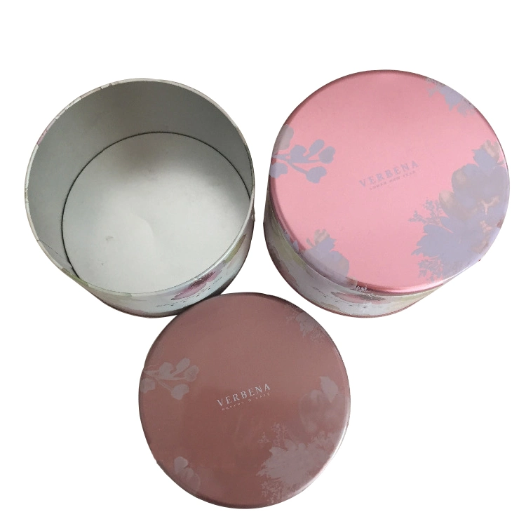 Airtight Metal Cookit Box Custom Metal Tin Round Gift Packing Box