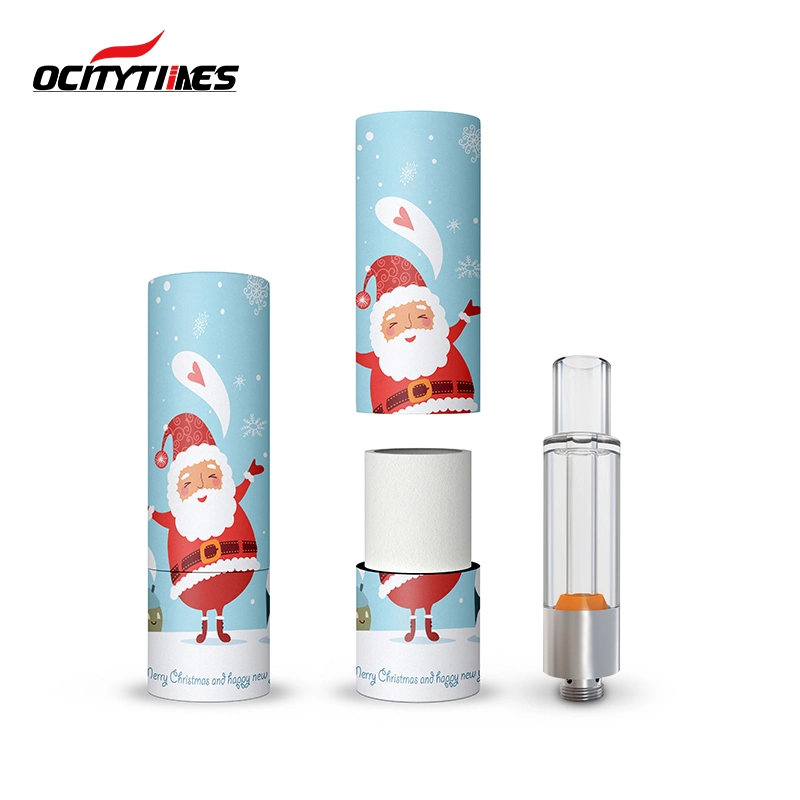 Ocitytimes Customized Logo Coated Paper Tube Box Disposable Device Cartridge Packaging with Childproof Lock