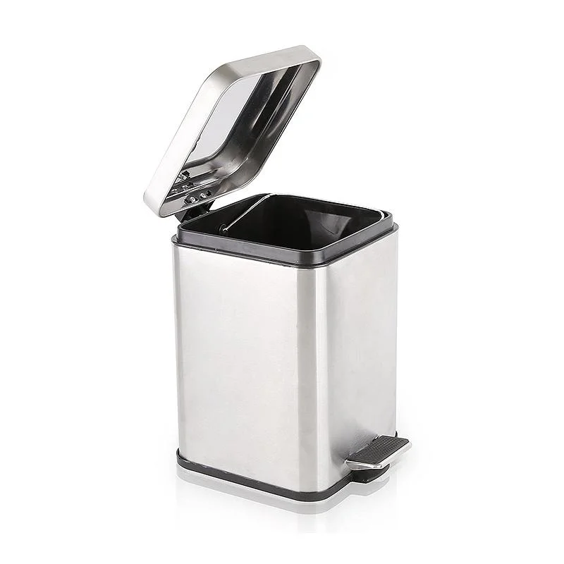 3L 5L Stainless Steel Powder Coating Square Trash Can