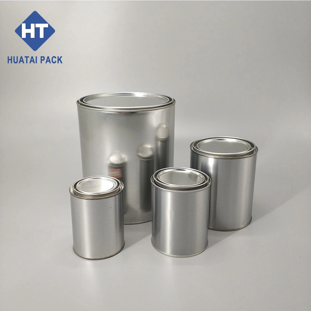 Wholesale 0.1L-4L Small Sizes Round Metal Empty Tin Cans for Paint Can with Lever Pry Lid