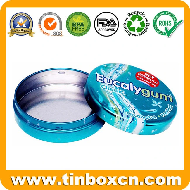 Food Tin Box Packaging for Round Metal Small Mini Tins