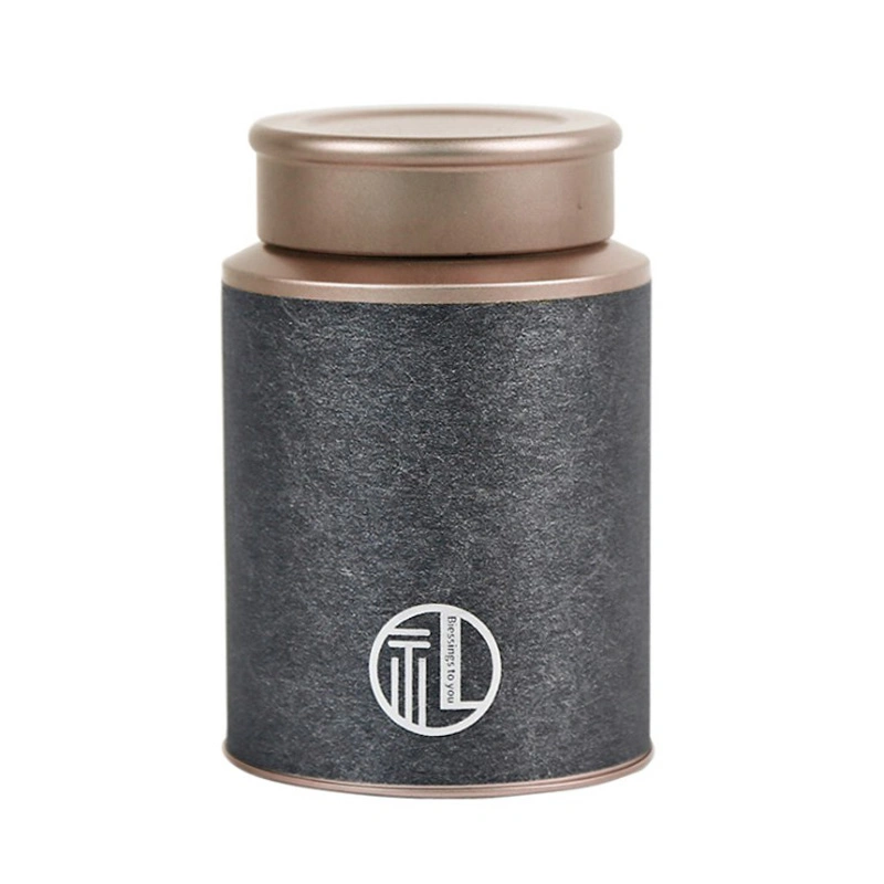 Empty Round Tea Can Container Scented Tea Packing Box, Metal Tin Box