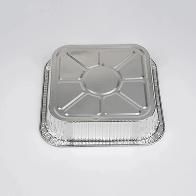 Disposable Different Shape Baking Pan Tray Tin Aluminum Foil Container with Lid