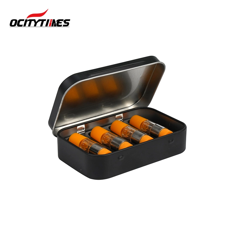 Wholesale Empty Packaging Box Round Metal Coffee Tin Tea Thick Oil Disposable Pen Vape Cartridge Metal Packaging