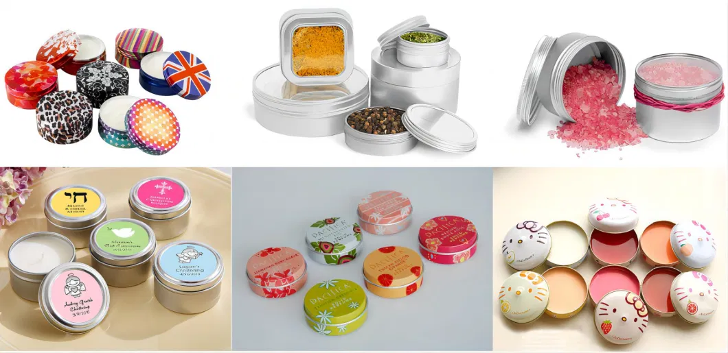 Food Grade 5g 10g 15g 30g 50g 60g 100g 200g Aluminum Tin Jar for Cosmetic Packaging