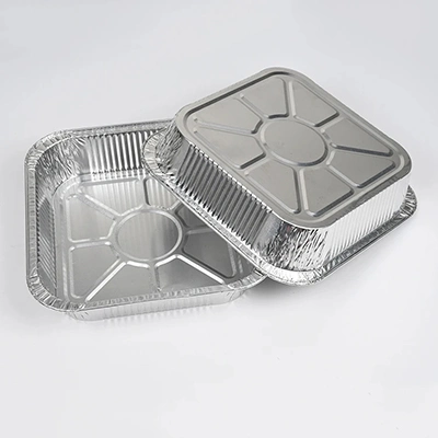 Disposable Different Shape Baking Pan Tray Tin Aluminum Foil Container with Lid