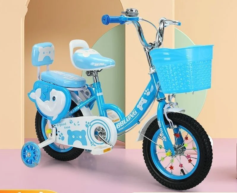 Children&prime;s Bicycle with Training Wheels New Male and Female Baby Bikes 3~12 Little Princess Light Bicycle Belt