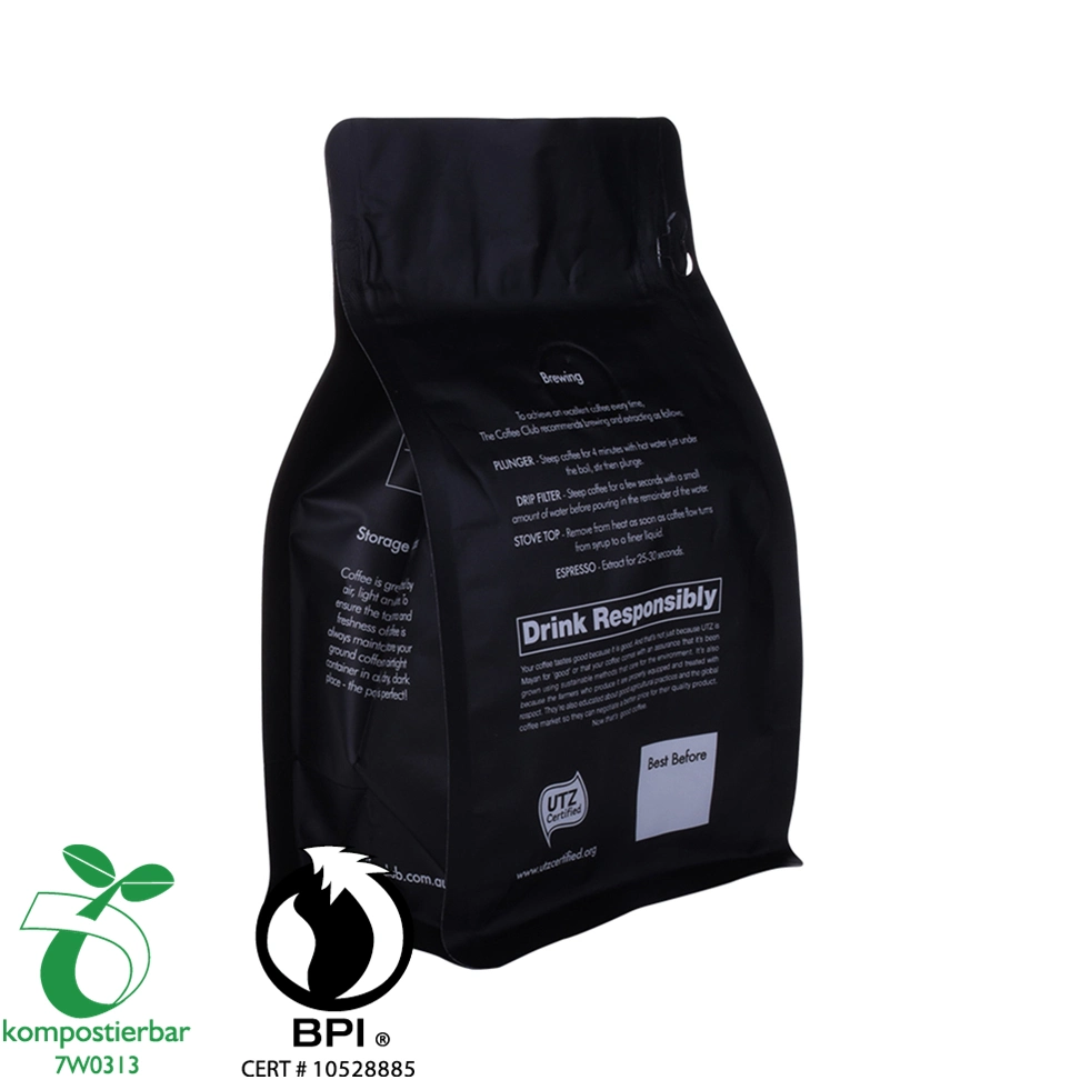 Eco Friendly Material Valve Black Coffee Pack with Printing