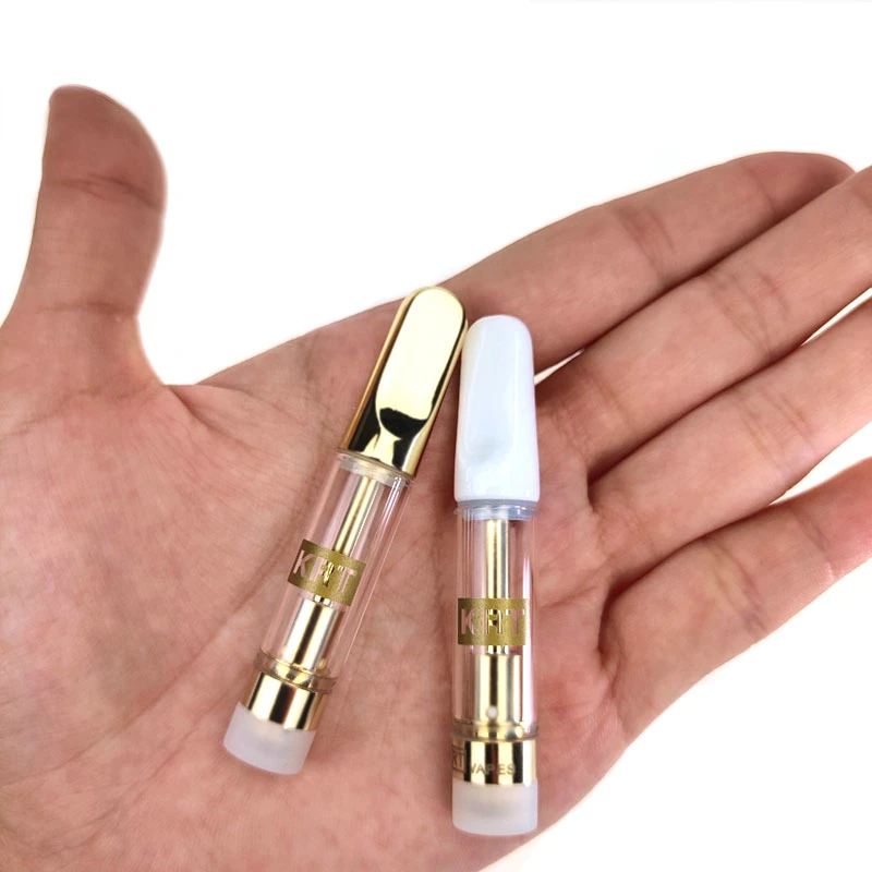 Krt Carts Vape Cartridges Atomizers Newest Packaging 0.8ml 1.0ml White Glass Tank Ceramic Coil Empty Vape Pen