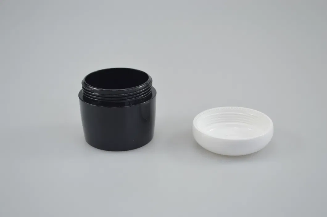 Wholesale Black Plastic Cans with Face Cream Bottles Body Milk Containers