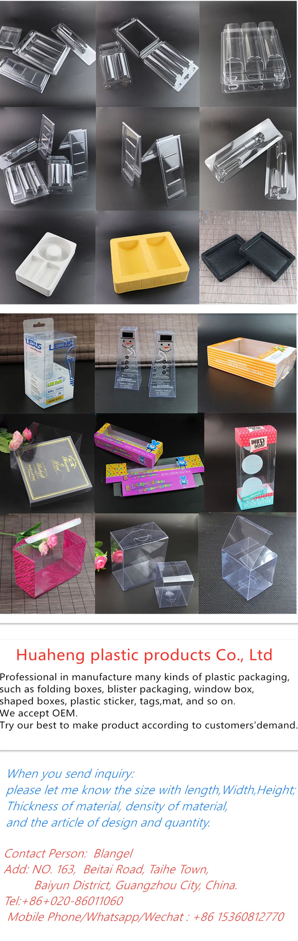 Custom Plastic PP Cookie/Pastries/candy/cake box (gift packaging tin)