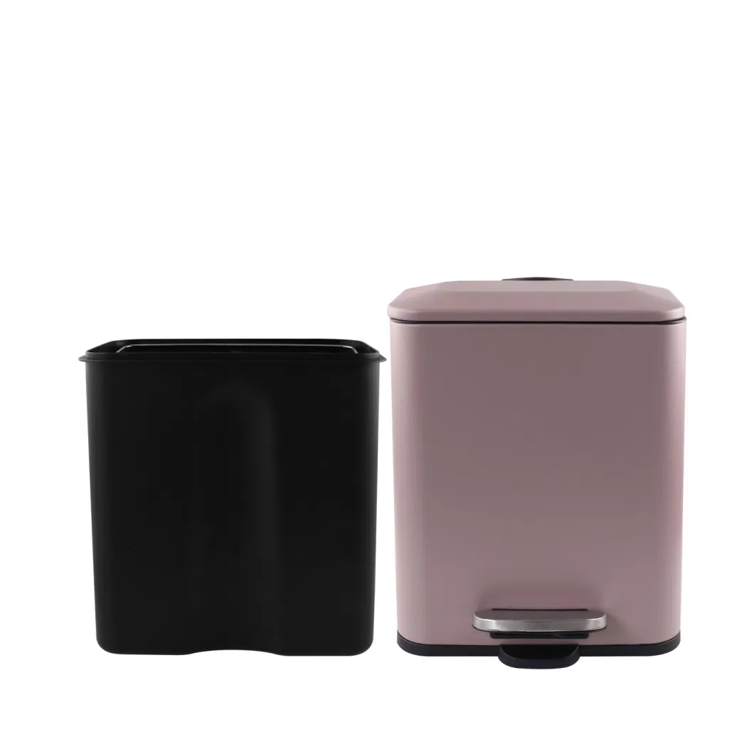 Popular Hot Selling Metal Rectangular 5L Trash Can