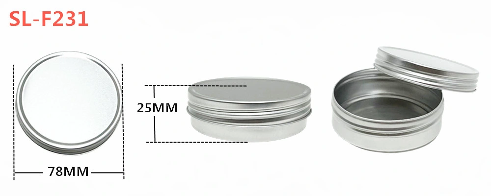 Custom Printing Empty Aluminium Jar Food Grade Metal Packaging Containe Tin Can Small Round Scented Candle Tin with Lid