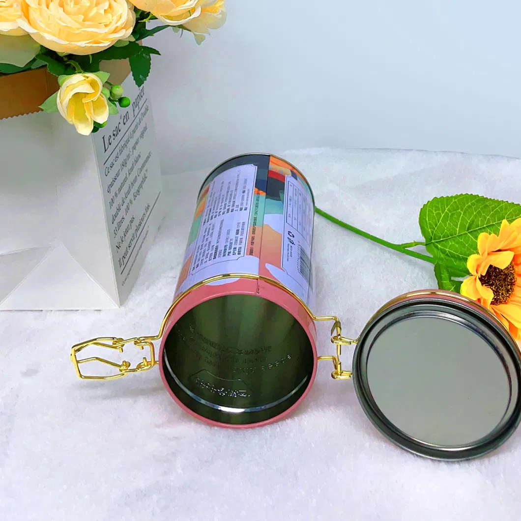 Factory Hot Round Tinplate Snack Sealed Cans Candy Metal Gift Tin Box